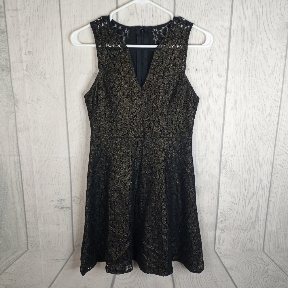 BCBGENERATION Sparkly Lace Mini Dress Size 4